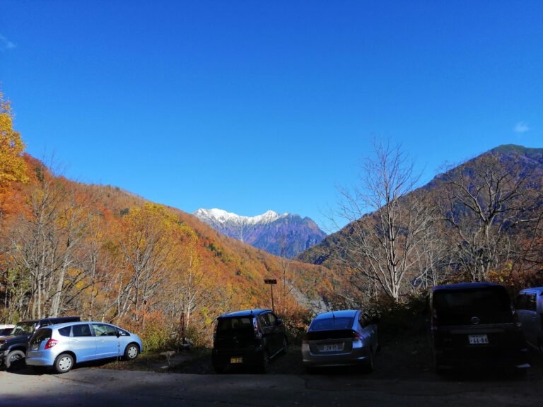 Mt Hotaka from car park.