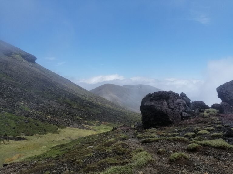 A valley on Asahidake.