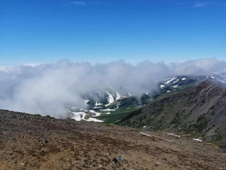 The summit of Asahidake.