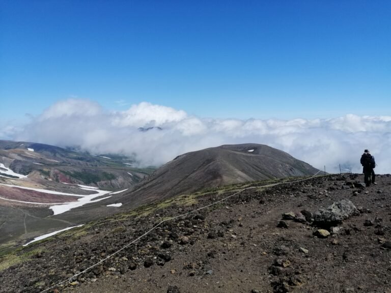 The summit of Asahidake.